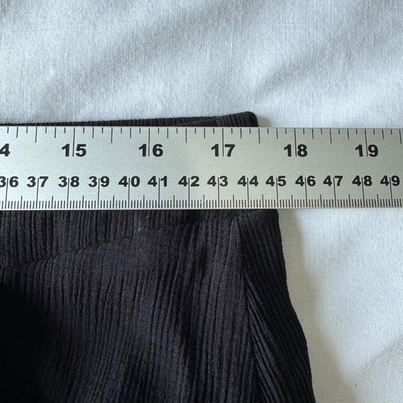 Ricki's‎ Women's Crinkled Button Midi Skirt Black Large Whimsigoth Office Chic - Picture 9 of 13